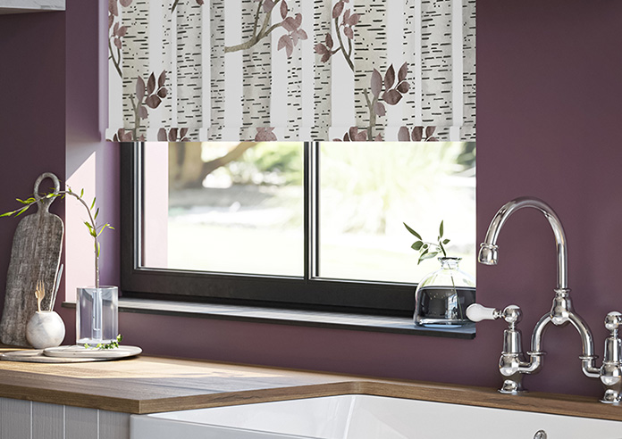 Birch Tree, Plum - Roller Blind - Image 5